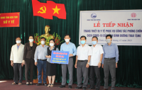 Sở Y tế tổ chức Lễ tiếp nhận trang thiết bị y tế  phục vụ công tác phòng chống dịch COVID-19