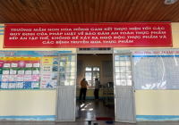 Kiểm tra an toàn thực phẩm đối với bếp ăn tập thể trường học đợt 1 năm học 2021 -2022