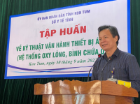 Sở Y tế tổ chức tập huấn về kỹ thuật vận hành thiết bị áp lực (hệ thống Oxy lỏng, bình chứa oxy)