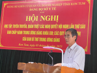 Đảng ủy Sở Y tế tổ chức Hội nghị học tập các Nghị quyết Hội nghị lần thứ sáu Ban Chấp hành Trung ương Đảng khoá XIII; các Quy định, Chỉ thị của Ban Bí thư Trung ương Đảng