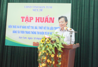 Tập huấn viết tin bài, thiết kế tài liệu truyền thông và ứng dụng công nghệ thông tin trong công tác truyền thông, giáo dục sức khỏe