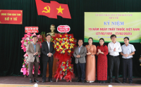 Lãnh đạo tỉnh thăm, chúc mừng Sở Y tế và Bệnh viện Đa khoa tỉnh nhân kỷ niệm 70 năm ngày Thầy thuốc Việt Nam