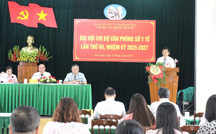Đại hội Chi bộ Văn phòng Sở Y tế tỉnh Kon Tum lần thứ VII,  nhiệm kỳ 2025–2027